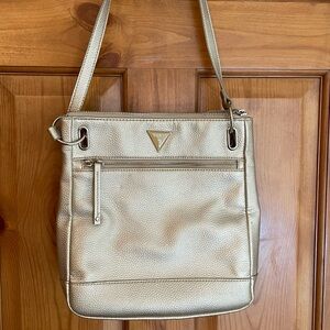 Guess Metallic Gold Shoulder Bag